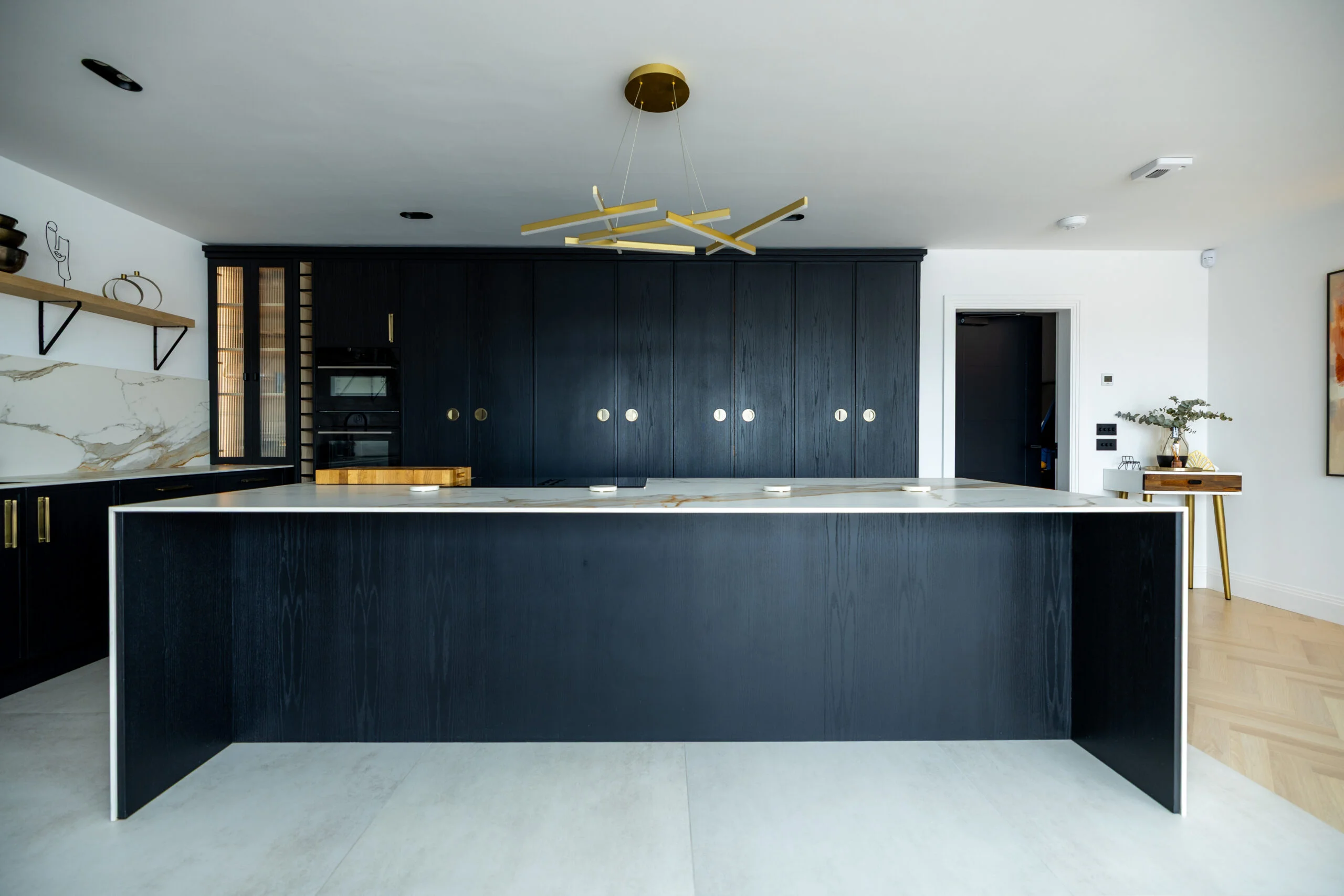 Bespoke kitchen design featuring island unit in Dublin home